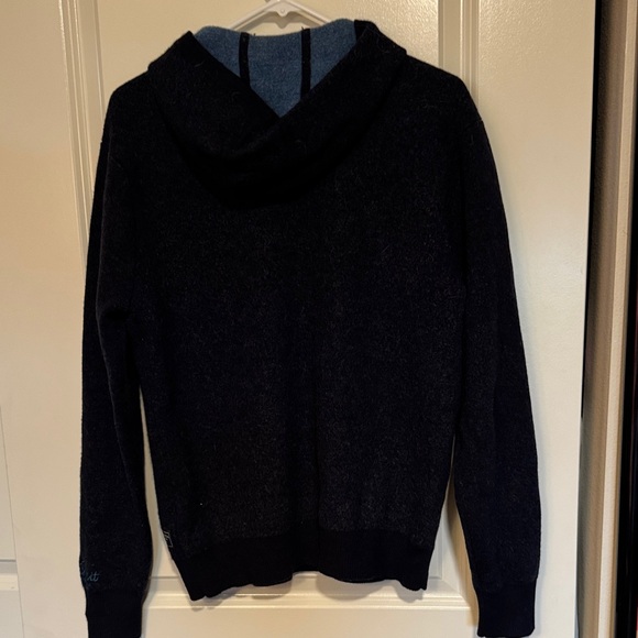 Scotch & Soda Amsterdam Wool Blend Navy Hoodie - XL - Picture 5 of 7